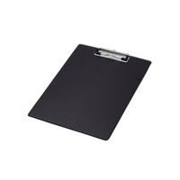 Q-Connect PVC Single Clipboard Foolscap Black KF01296