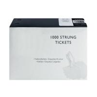 Strung Ticket 37x24mm White (1000 Pack) KF01618