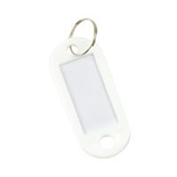 Q-Connect Key Fobs with 2 Punched Holes White Pack of 100 KF02695