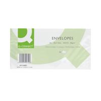 Q-Connect DL Envelopes Plain Wallet Self Seal 80gsm White (Pack of 1000) KF02712