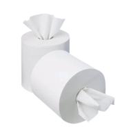 2Work Mini Centrefeed Roll 1-Ply 120m White (Pack of 12) KF03784