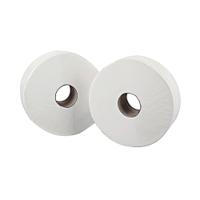 2Work Mini Jumbo Toilet Roll 2-Ply 200m (Pack of 12) JKF03811