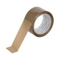 Q-Connect Low Noise Polypropylene Packaging Tape 50mmx66m Brown (Pack of 6) KF04381