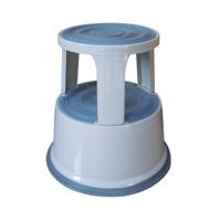 Q-Connect Metal Step Stool Light Grey KF04844