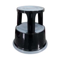 Q-Connect Black Metal Step Stool KF04845