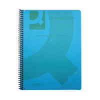 Q-Connect Spiral Bound Polypropylene Notebook 160 Pages A5 Blue (5 Pack) KF10034