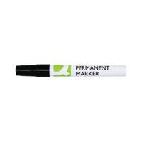 Q-Connect Permanent Marker Bullet Tip 4mm Black Pack of 10 KF11708
