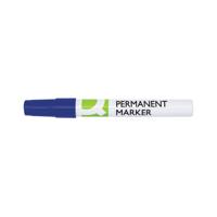 Q-Connect Permanent Marker Bullet Tip 4mm Blue Pack of 10 KF11709