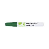 Q-Connect Permanent Marker Bullet Tip 4mm Green Pack of 10 KF11711