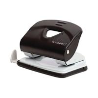 Q-Connect Medium Duty Metal Desk Hole Punch Black KF14217