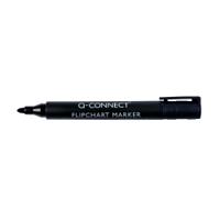 Q-Connect Flipchart Marker Pen Bullet Tip Black (Pack of 10) KF15392