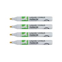 Q-Connect Chalk Markers Medium Tip White (Pack of 4) KF16282