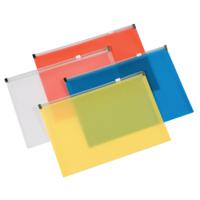 Q-Connect Document Zip Wallet A4 Assorted (20 Pack) KF16552