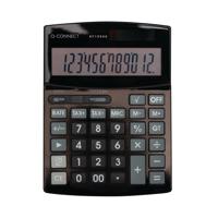 Q-Connect 12 Digit Business Table Top Calculator Large Black KF19066