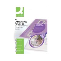 Q-Connect A4 Sticky-Backed Laminating Pouches 250 Micron (Pack of 25) KF24056