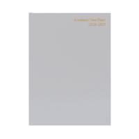 5 Star Academic Week To View Diary A5 Silver Grey 26-27 FS668132