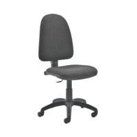 Jemini High Back Operator Chair 600x600x1000-1130mm Charcoal KF50172