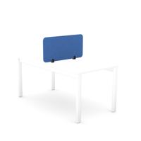 Serrion PET Desk Mounted Straight Top Acoustic Screen 790x400mm Blue KF70116