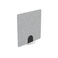 Serrion PET Freestanding V-Groove Acoustic Screen 1200x1200mm Grey KF70133