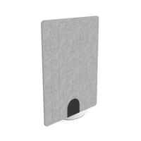 Serrion PET Freestanding V-Groove Acoustic Screen 1200x1600mm Grey KF70139