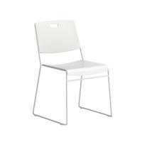 Titan Arc High Density Stacker Chair 520x545x805mm White KF70155