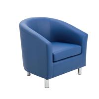 Jemini Tub Armchair Polyurethane Blue KF70355