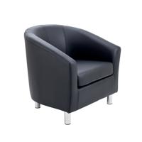 Jemini Tub Armchair Polyurethane Black KF70356