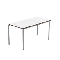 Titan Crush Bent Frame Table 1200x600x640mm White/Grey KF70447