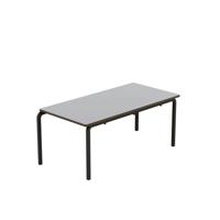Titan Crush Bent Frame Table 1100x550x460mm Grey/Black KF70450