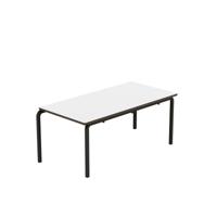Titan Crush Bent Frame Table 1100x550x460mm White/Black KF70454