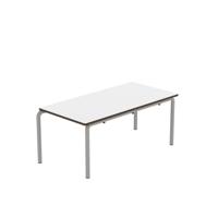 Titan Crush Bent Frame Table 1100x550x460mm White/Grey KF70455