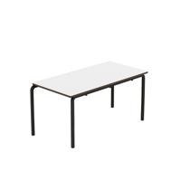 Titan Crush Bent Frame Table 1100x550x530mm White/Black KF70462