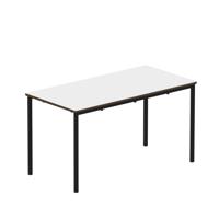 Titan Fully Welded Frame Table 1200x600x640mm White/Black KF70478