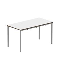 Titan Fully Welded Frame Table 1200x600x640mm White/Grey KF70479