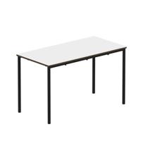 Titan Fully Welded Frame Table 1100x550x460mm White/Black KF70486