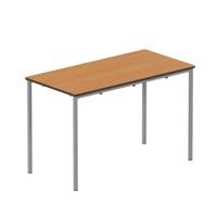Titan Fully Welded Frame Table 1100x550x590mm Beech/Grey KF70497