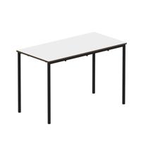 Titan Fully Welded Frame Table 1100x550x590mm White/Black KF70502