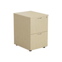 Jemini 2 Drawer Filing Cabinet 464x600x710mm Maple KF71957