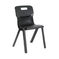 Titan One Piece Classroom Chair 435x384x600mm Charcoal KF72162