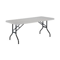 Jemini Rectangular Folding Table 1210x600x740mm White KF72328