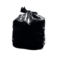 2Work Light Duty Refuse Sack Black 90L 23gsm (Pack of 200) KF73375