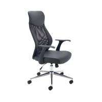 Jemini Tyne High Back Operator Chair 630x650x1110-1205mm Black KF74501