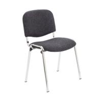 First Ultra Multipurpose Stacking Chair 532x585x805mm Charcoal KF74894