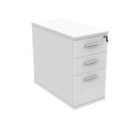 Astin 3 Drawer Desk High Pedestal Lockable 480x880x745mm Arctic White KF77720