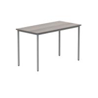 Polaris Rectangular Multipurpose Table 1200x600x730mm Alaskan Grey Oak/Silver KF77902