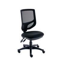 Polaris Nesta Mesh Back Operator Chair 2 Lever 590x900x1050mm Black KF77950