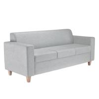 Jemini Iceberg 3 Seater Sofa 1930x750x800mm with Wooden Feet Fabric Band 1 KF78027