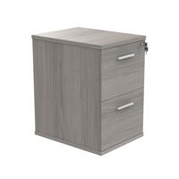 Polaris 2 Drawer Filing Cabinet 460x600x710mm Alaskan Grey Oak KF78104