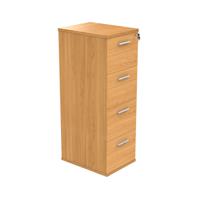 Polaris 4 Drawer Filing Cabinet 460x600x1358mm Norwegian Beech KF78105