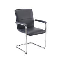 Titan Visitor Chair Cantilever Base Skid Feet Black/Chrome KF78702